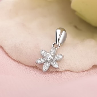 Mặt dây chuyền bạc Amada Flower