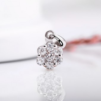 Mặt dây chuyền bạc Brianna Flower