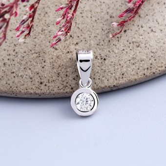 Mặt dây chuyền bạc Brooke Circle