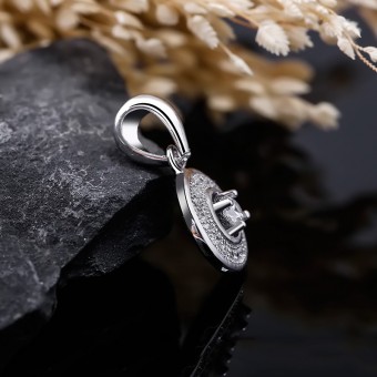 Mặt dây chuyền bạc Charm Circle