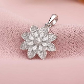 Mặt dây chuyền bạc Cher Flower