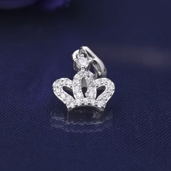 Mặt dây chuyền bạc Crown Prince
