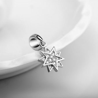 Mặt dây chuyền bạc Double Star
