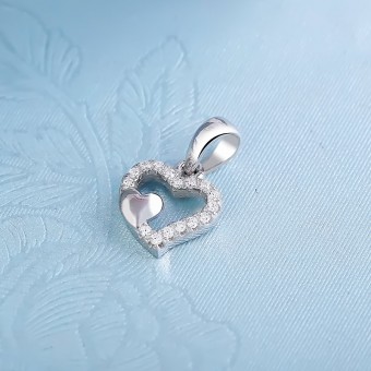 Mặt dây chuyền bạc Eddsel Heart