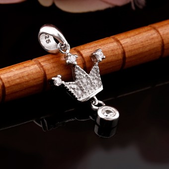 Mặt dây chuyền bạc Ela Crown