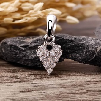 Mặt dây chuyền bạc Halen Heart