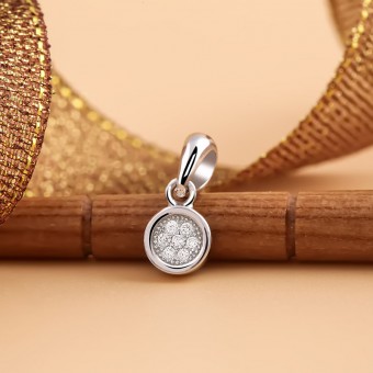 Mặt dây chuyền bạc Hanna Circle 