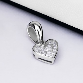 Mặt dây chuyền bạc Heart to Heart