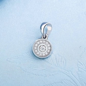 Mặt dây chuyền bạc Jen Circle