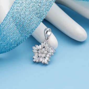 Mặt dây chuyền bạc Jess Flower