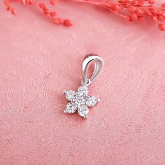 Mặt dây chuyền bạc Orchids Stars