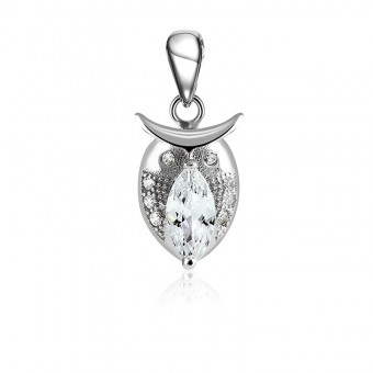 Mặt dây chuyền bạc Owl