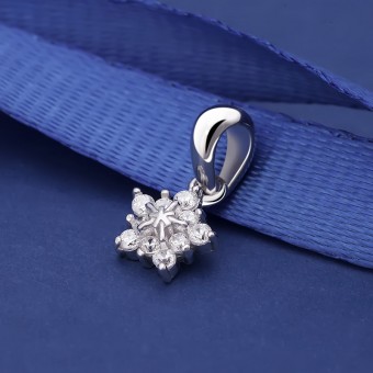 Mặt dây chuyền bạc Pony Flower
