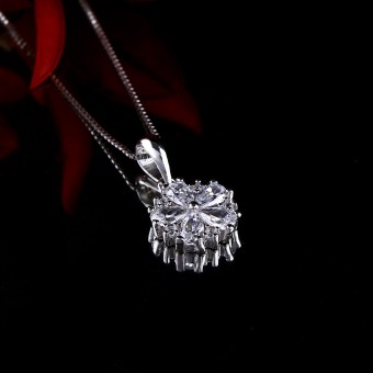 Mặt dây chuyền bạc Pure Love Flowers