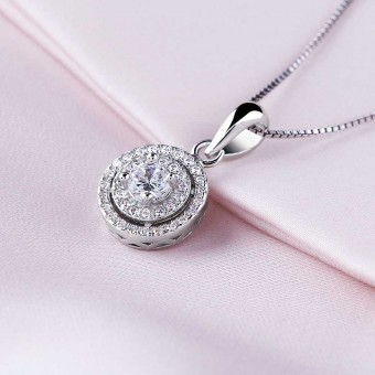 Mặt dây chuyền bạc Tightly Knit Love