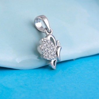 Mặt dây chuyền bạc Zen Butterfly
