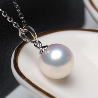 Mặt dây chuyền vàng 18k ngọc trai biển Akoya 7.5-9mm Belia
