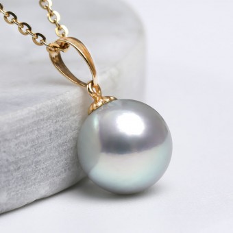 Mặt dây chuyền vàng 18k ngọc trai biển Akoya 7.5-9mm Nalia