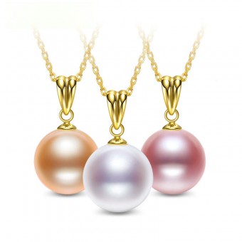 Mặt dây chuyền vàng 18k ngọc trai ngọt 8-11mm Marian