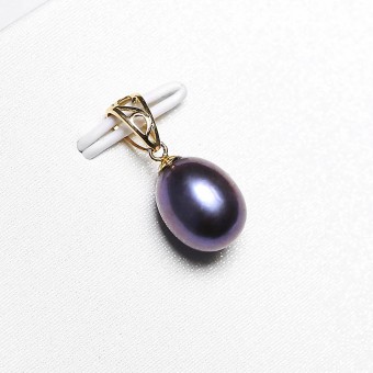 Mặt dây chuyền vàng 18k ngọc trai thật 10-11mm Foru