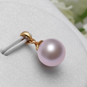 Mặt dây chuyền vàng 18k ngọc trai thật Real