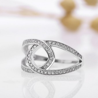 Nhẫn bạc Callisto Love