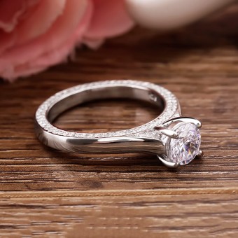 Nhẫn bạc Hana Classic