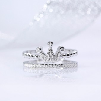 Nhẫn bạc King's Crown