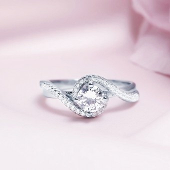 Nhẫn bạc Romantic