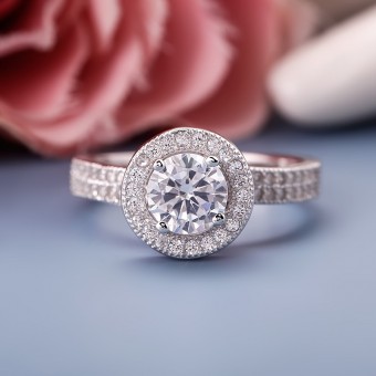 Nhẫn bạc Rossa Love