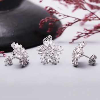 Bộ trang sức bạc Madison Flower