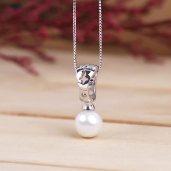 Dây chuyền bạc Basic Pearl