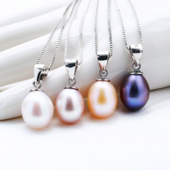 Dây chuyền bạc ngọc trai Color Style