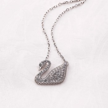 Dây chuyền bạc Pretty Swan