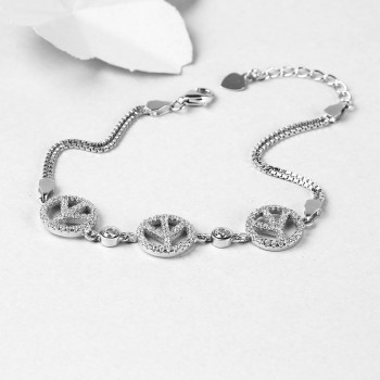 Lắc tay bạc Lucky Love  
