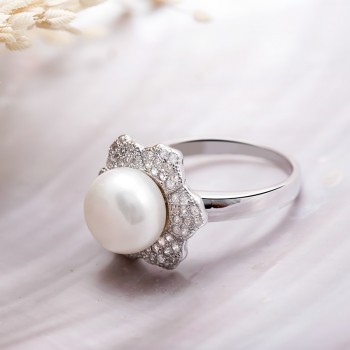 Nhẫn bạc Little Pearl 