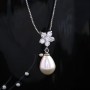 Bộ trang sức bạc Ely Flower Pearl 4
