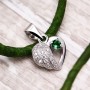 Bộ trang sức bạc Green Heart 4