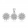 Bộ trang sức bạc Jamille Flower 1