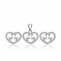 Bộ trang sức bạc Zizac Heart 1