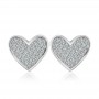 Bông tai bạc Momin Heart 1