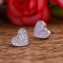 Bông tai bạc Momin Heart 2