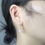 Bông tai vàng 18k ngọc trai biển Akoya 8-9mm Rie