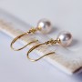 Bông tai vàng 18k ngọc trai biển Akoya Rei