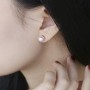 Bông tai vàng 18k ngọc trai thật 7,5-10mm Lio