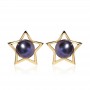 Bông tai vàng 18k ngọc trai thật Bluk 6-7mm