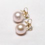 Bông tai vàng 18k ngọc trai thật Camge 7-8mm