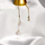 Dây chuyền ngọc trai nước ngọt gắn vàng 18k