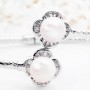 Lắc tay bạc Nice Flower Pearl -2