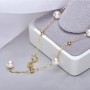 Lắc tay vàng 18k ngọc trai biển Akoya Veno
